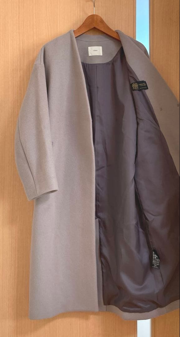 ☆極美品☆ イエナ 定価48,400円 MANTECOノーカラーコート 34