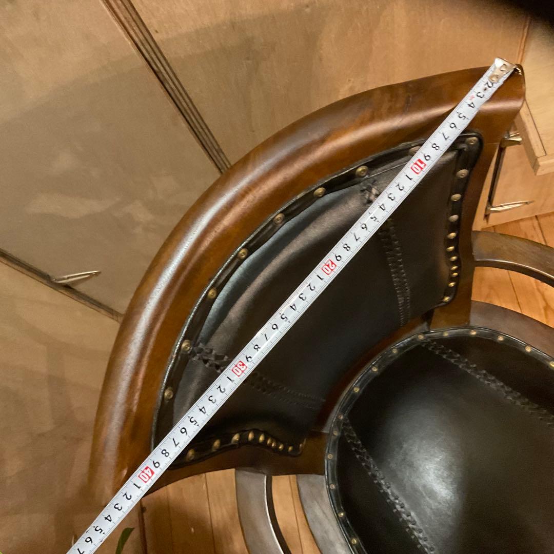 回転チェア ヴィンテージ オフィスチェア 木製 デスクチェア 椅子 レトロl