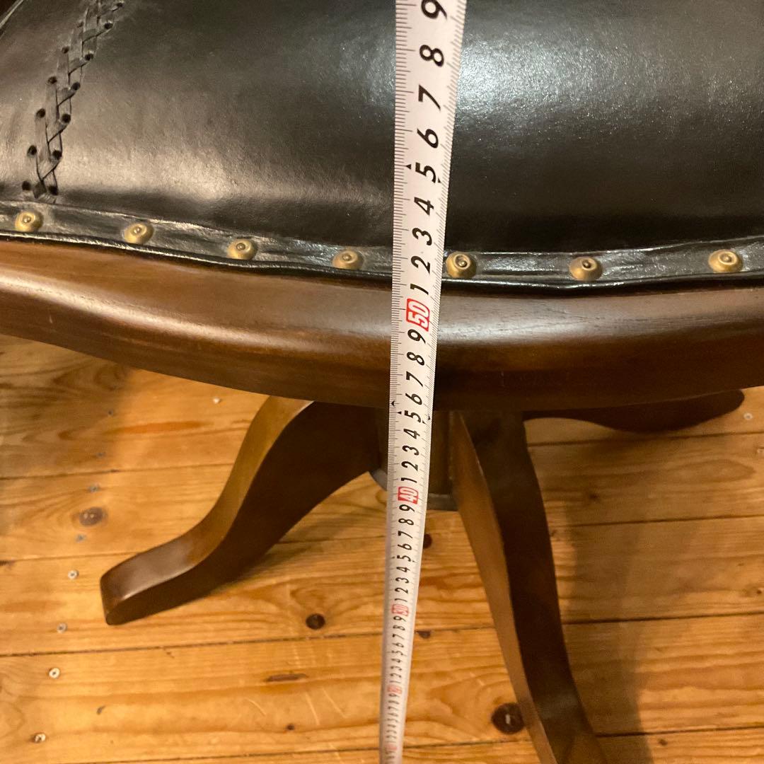 回転チェア ヴィンテージ オフィスチェア 木製 デスクチェア 椅子 レトロl