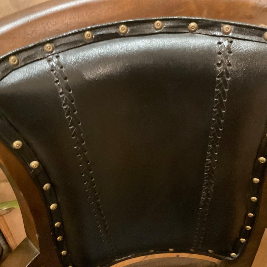 回転チェア ヴィンテージ オフィスチェア 木製 デスクチェア 椅子 レトロl