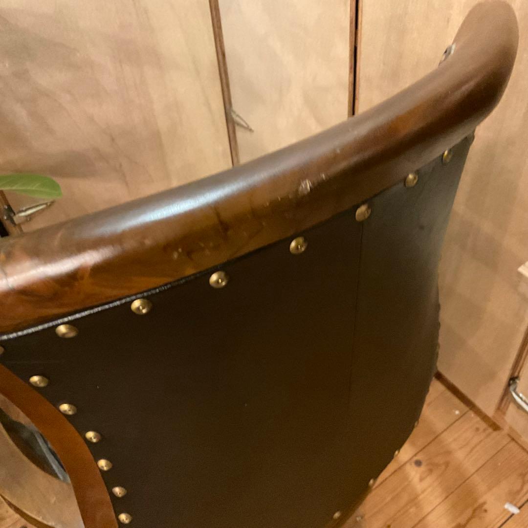 回転チェア ヴィンテージ オフィスチェア 木製 デスクチェア 椅子 レトロl