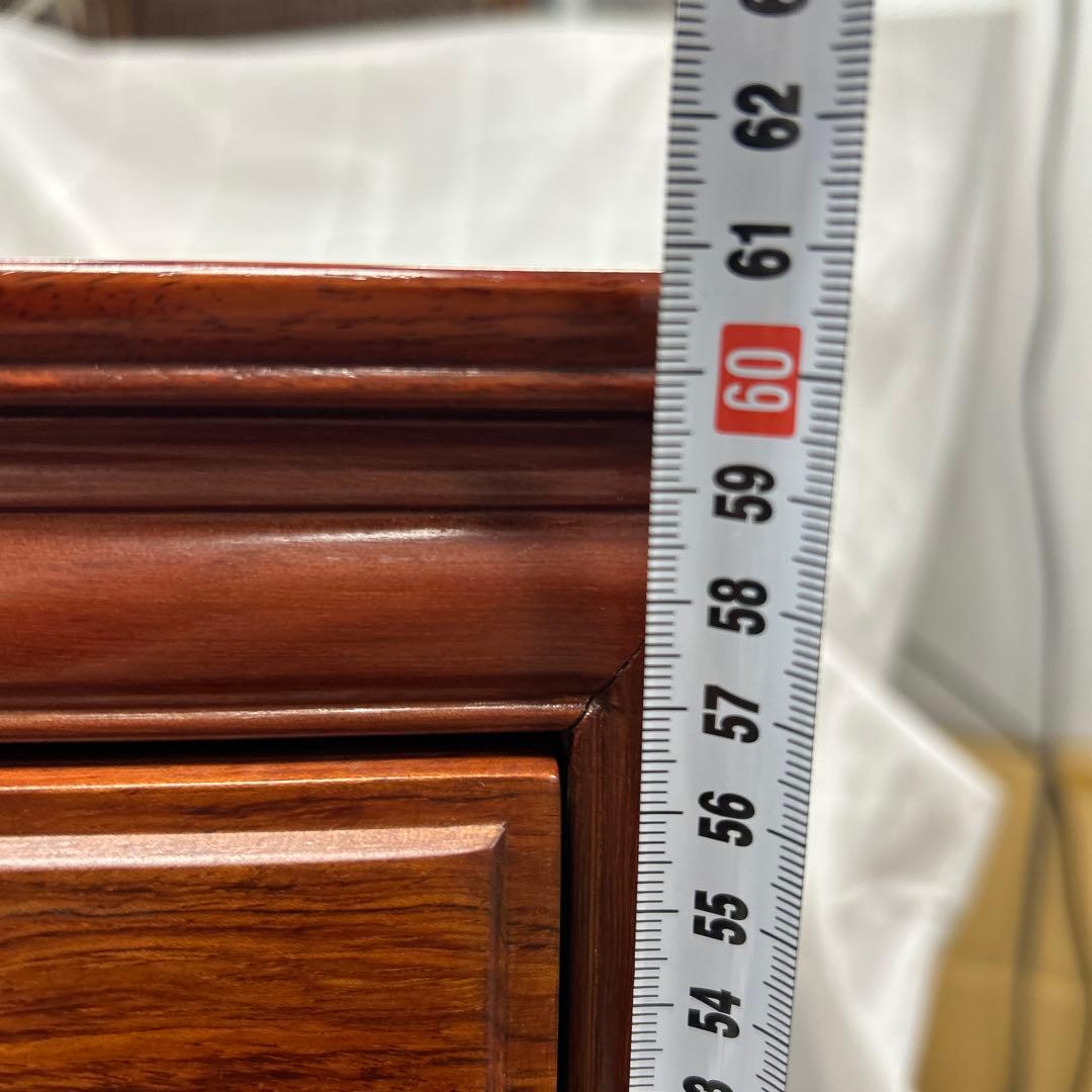 ８段引き出し 木製チェスト　ダークブラウン　棚　高さ61cm