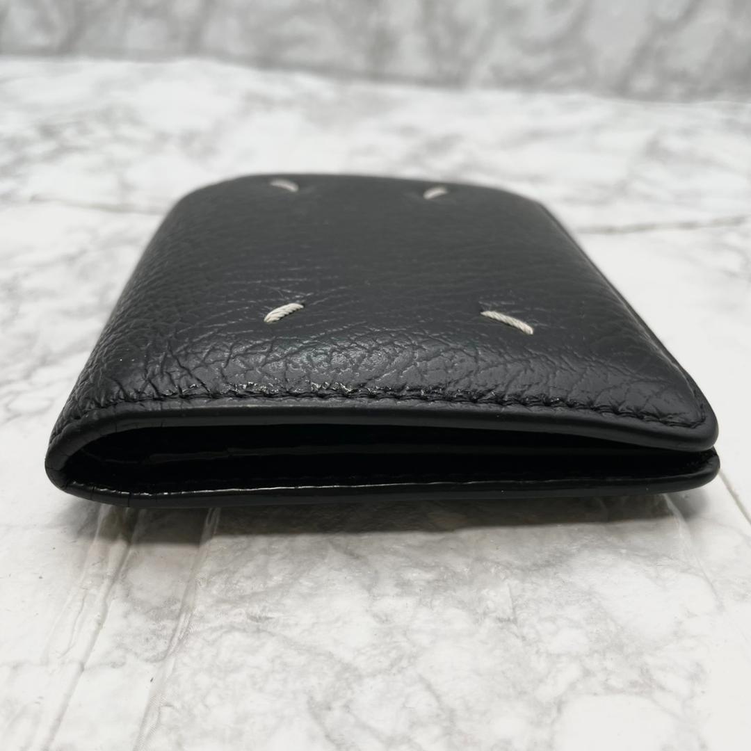美品✨MaisonMargiela マルジェラ 折り財布 グレインレザー 黒