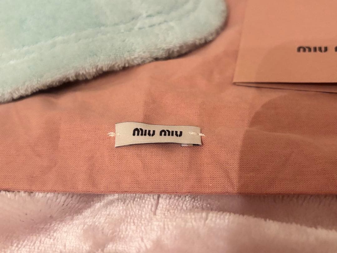 miumiu テリークロス パイル地 キャップ