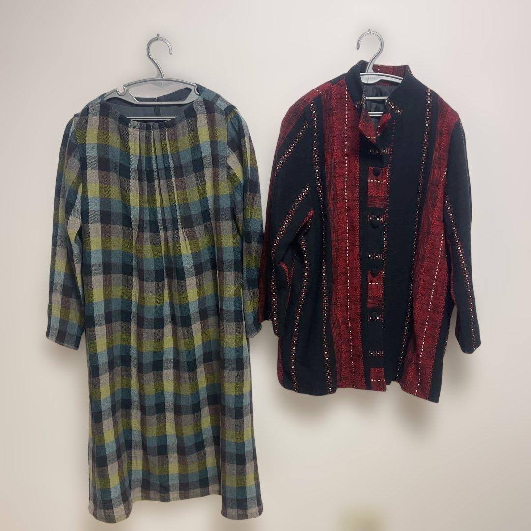 シニア　ミセス　婦人服　チュニック　ワンピース　13点まとめ売り　柄物　派手