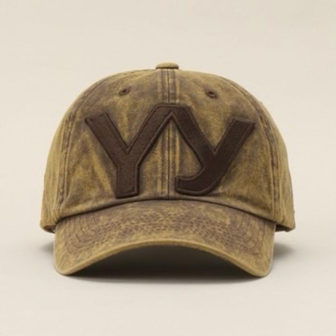 OPEN YY 韓国限定キャップ イエローブラウン 人気カラー 正規品