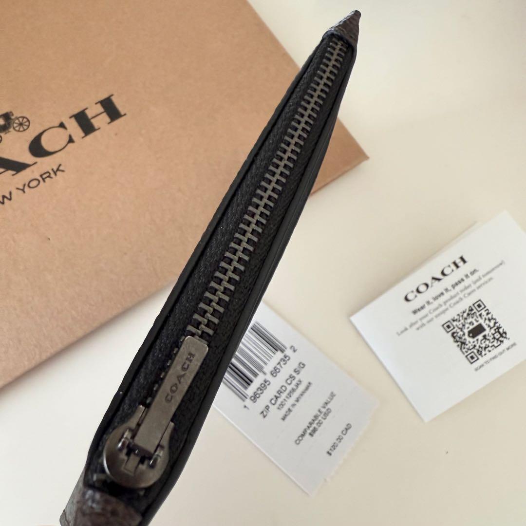 COACH コーチ　小銭入れ財布　カードケース シグネチャー　チョーク　ホワイト