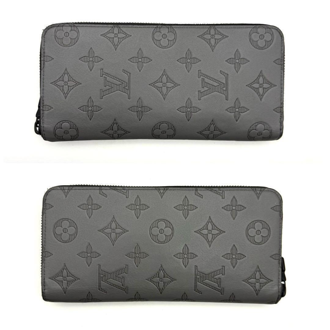 ルイヴィトン モノグラム シャドウ ジッピーウォレット ヴェルティカル 長財布