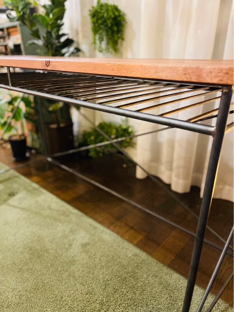 カウンターデスク　アイアン家具　ハンドメイド　オーダーメイド　男前家具　無骨