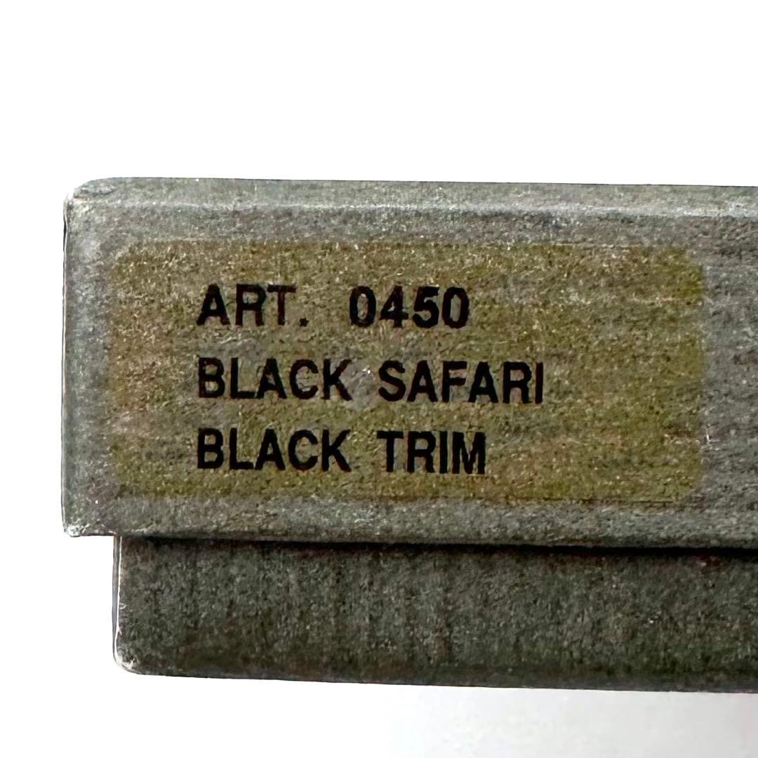 未使用✨ハンティングワールド 二つ折り財布 SAFARI 本革 キャンバス 黒