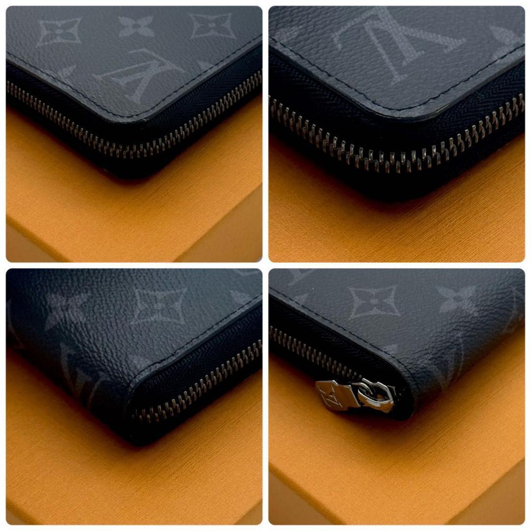 【新品同様】ルイヴィトン モノグラム エクリプス ジッピーホリゾンタル 長財布
