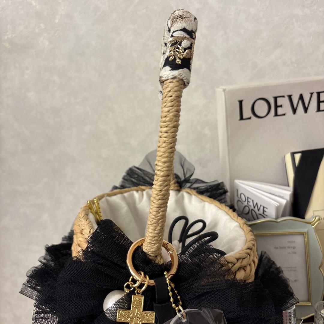 【新品未使用品】hippopo fringe dress basket