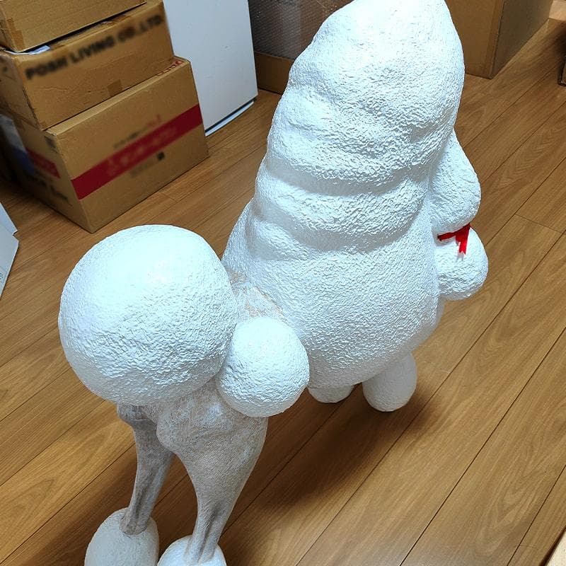 置物 プードル かわいい 大型 フィギュア ヴィンテージ 大きい アンティーク