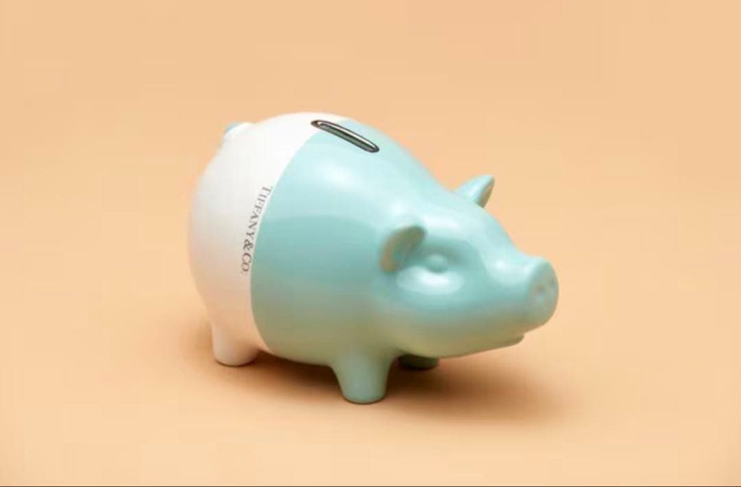 【廃番2019年】Tiffany & Co. 豚の貯金箱 ほぼ未使用 箱付き