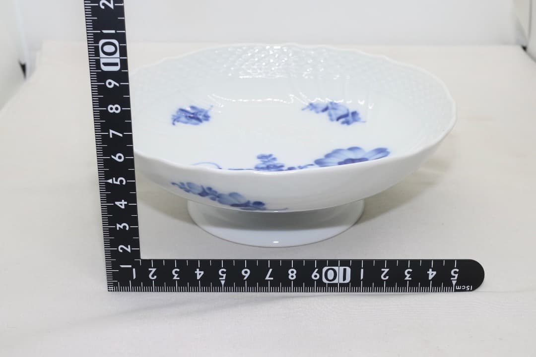 ロイヤル・コペンハーゲン ブルーフラワー 脚付 ケーキディッシュ コンポート