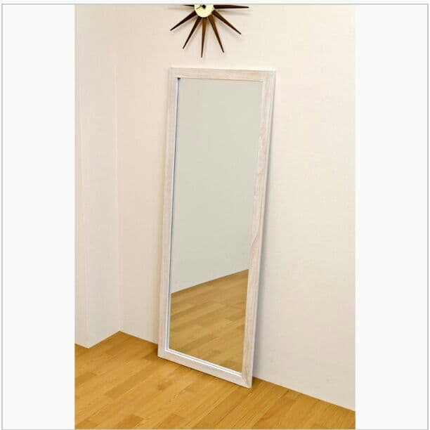 【時間指定不可】MANO　アンティークジャンボミラー　BR/DBR/WH