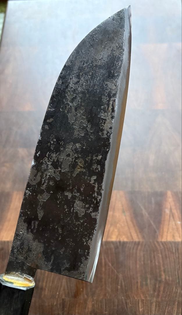 備中打刃物　武田刃物　AS 新見　松水　牛刀　180mm 包丁　青紙スーパー