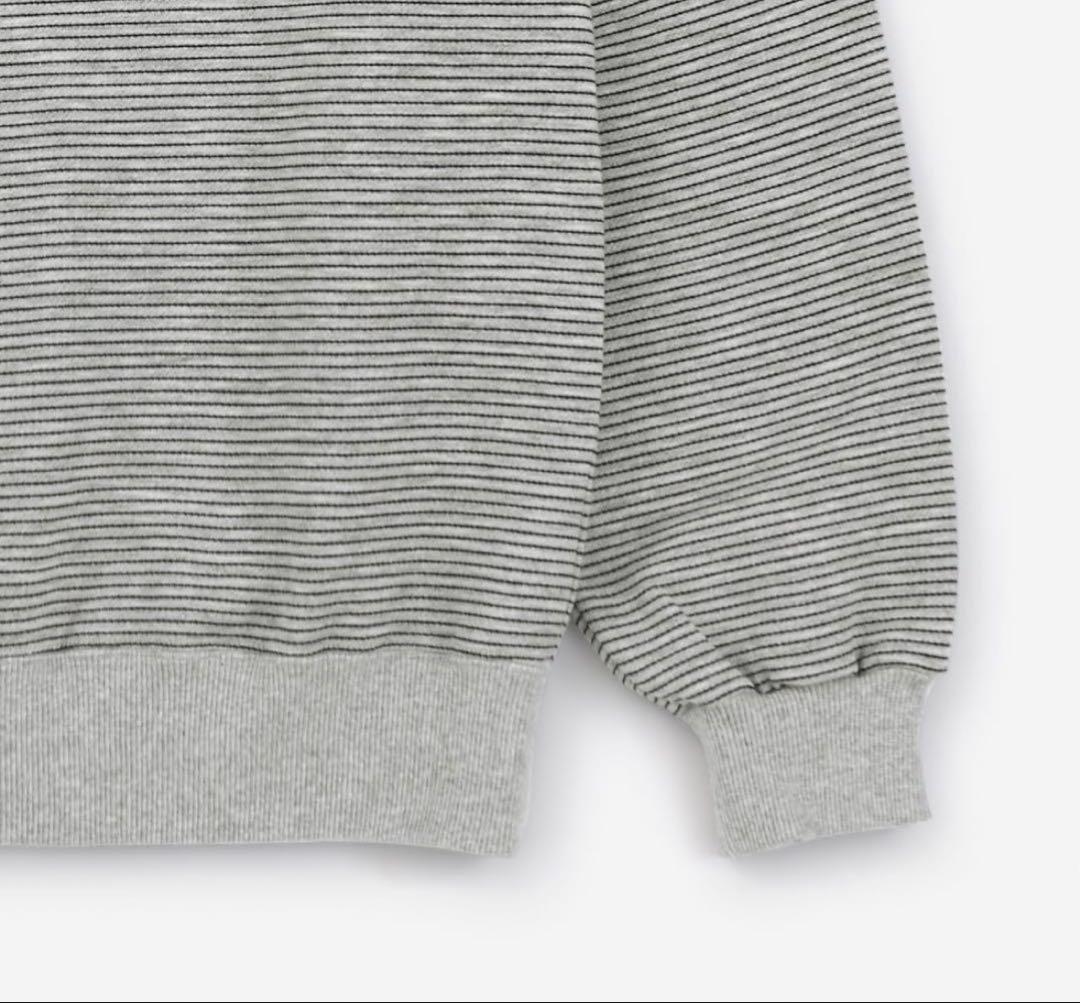 ENNOY / BORDER HOODIE SWEAT GRAY XLサイズ