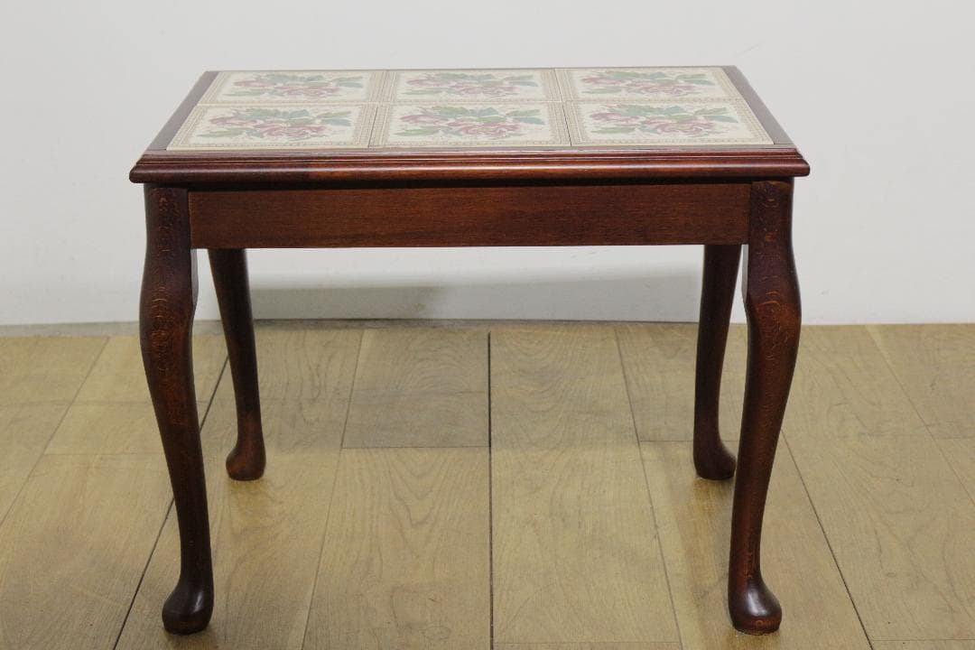 イギリス★タイル天板サイドテーブル★DemainCOLLECTION★木製家具★