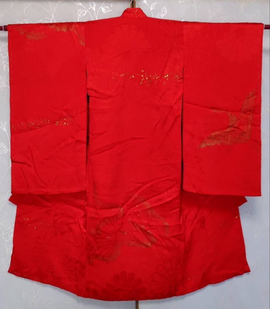 RK406アンティーク子供着物着丈93センチ裄丈40センチ3歳前後用綺麗美品正絹