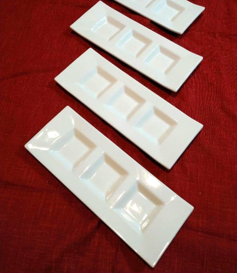 パーティー用♥九谷焼 司峰作３盛皿♦グッドデザイン・プレート賞受賞６・９盛皿5皿