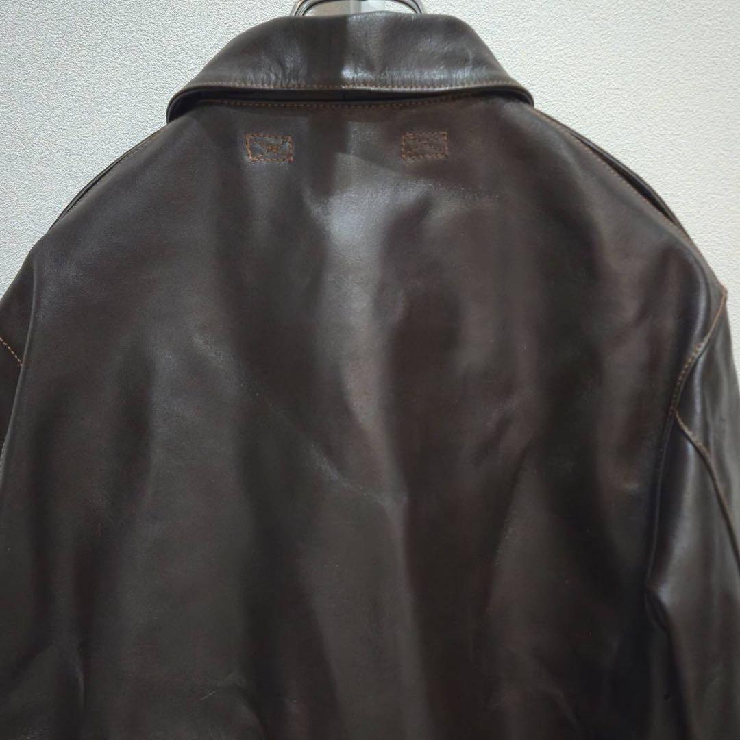 希少　本革　モーガン　メンフェスベル　A-2 フライトジャケット 40