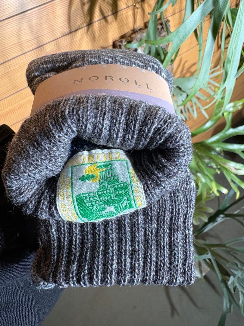 NOROLL 初期 バーズアイ ミトン 手袋 ノーロール エルエルビーン　グレー
