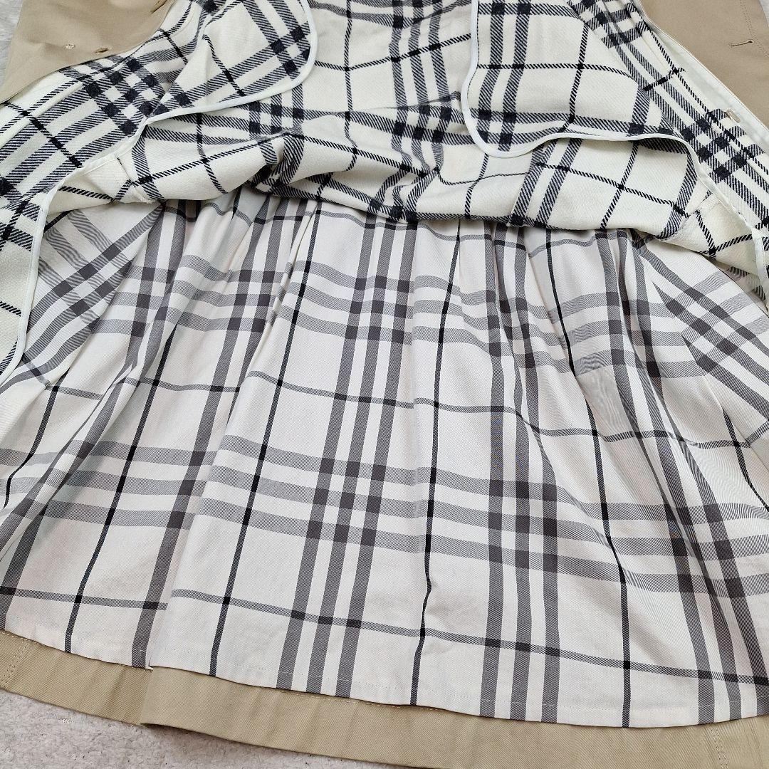 美品✨BURBERRYブルーレーベル　トレンチコート　フォックスファー　金釦　M