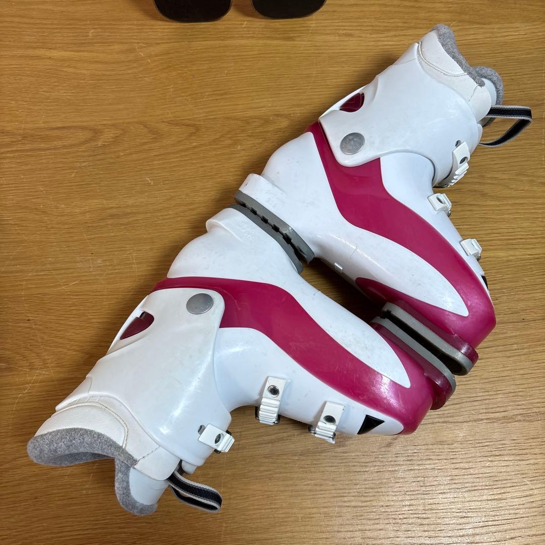 ジュニア　96cm子供　スキーセット　スキーブーツ　20-20.5cm ピンク