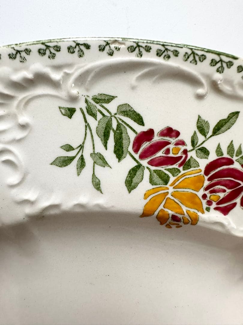 サルグミンヌU&C フランス　アンティーク　プレート　皿　ブロカント