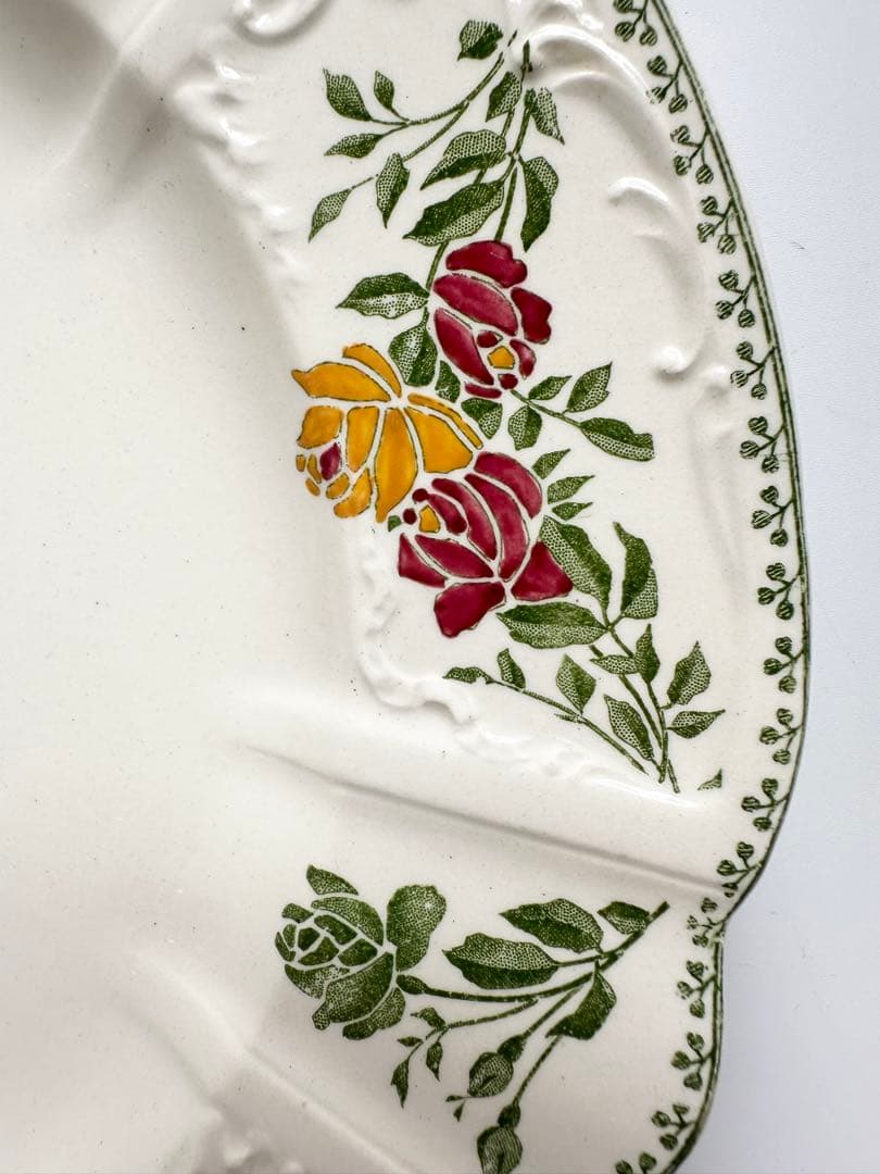 サルグミンヌU&C フランス　アンティーク　プレート　皿　ブロカント