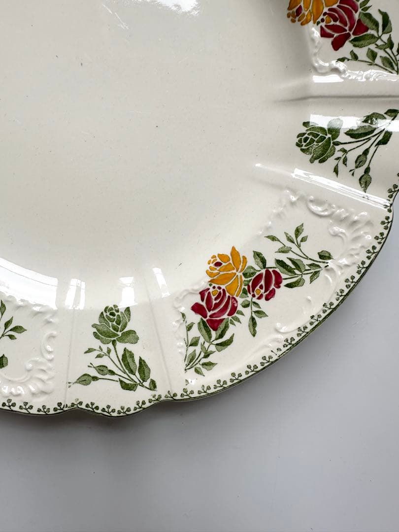 サルグミンヌU&C フランス　アンティーク　プレート　皿　ブロカント