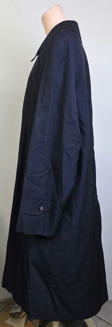 バーバリー ネイビー ステンカラーコート　美品　y57