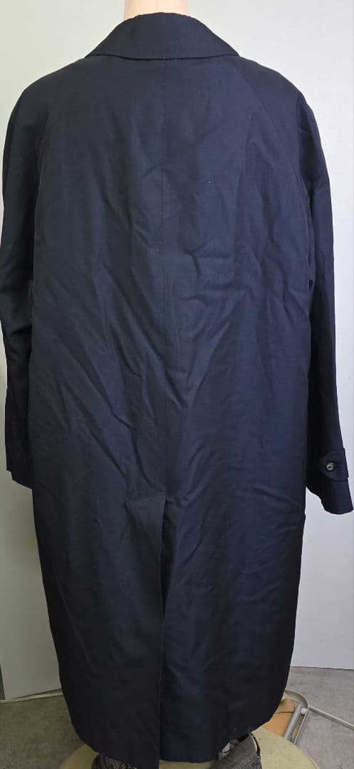 バーバリー ネイビー ステンカラーコート　美品　y57