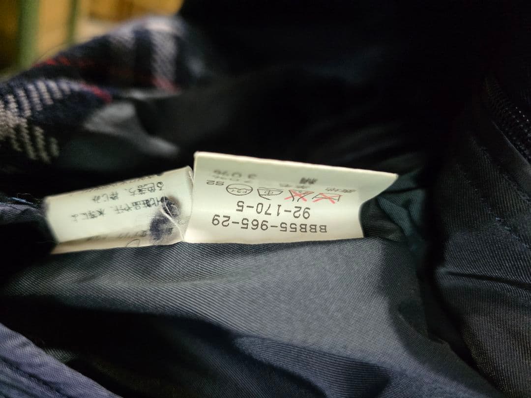 バーバリー ネイビー ステンカラーコート　美品　y57