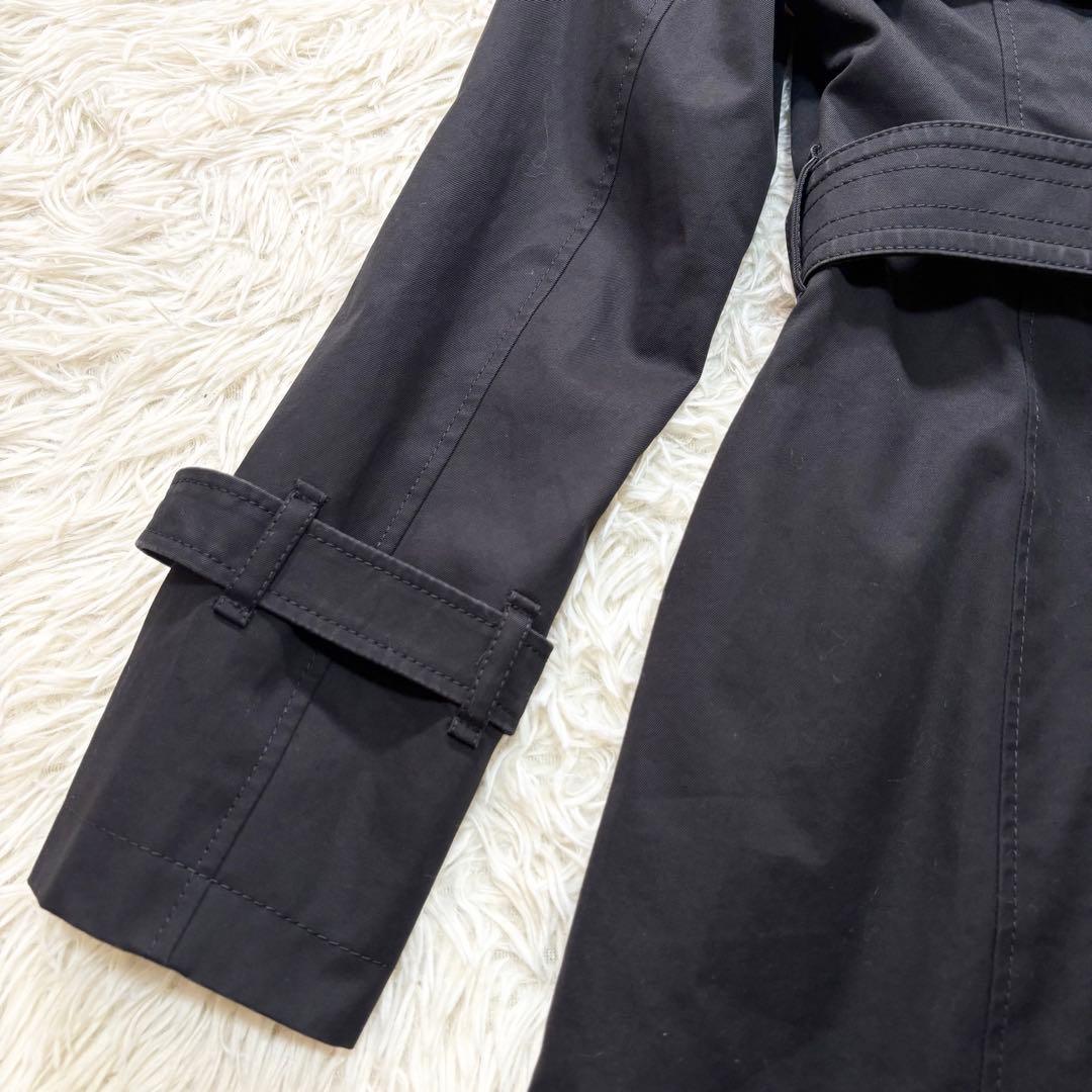 ✨高級感✨バーバリー　ライナー付き　トレンチコート　ノバチェック　ブラック　38