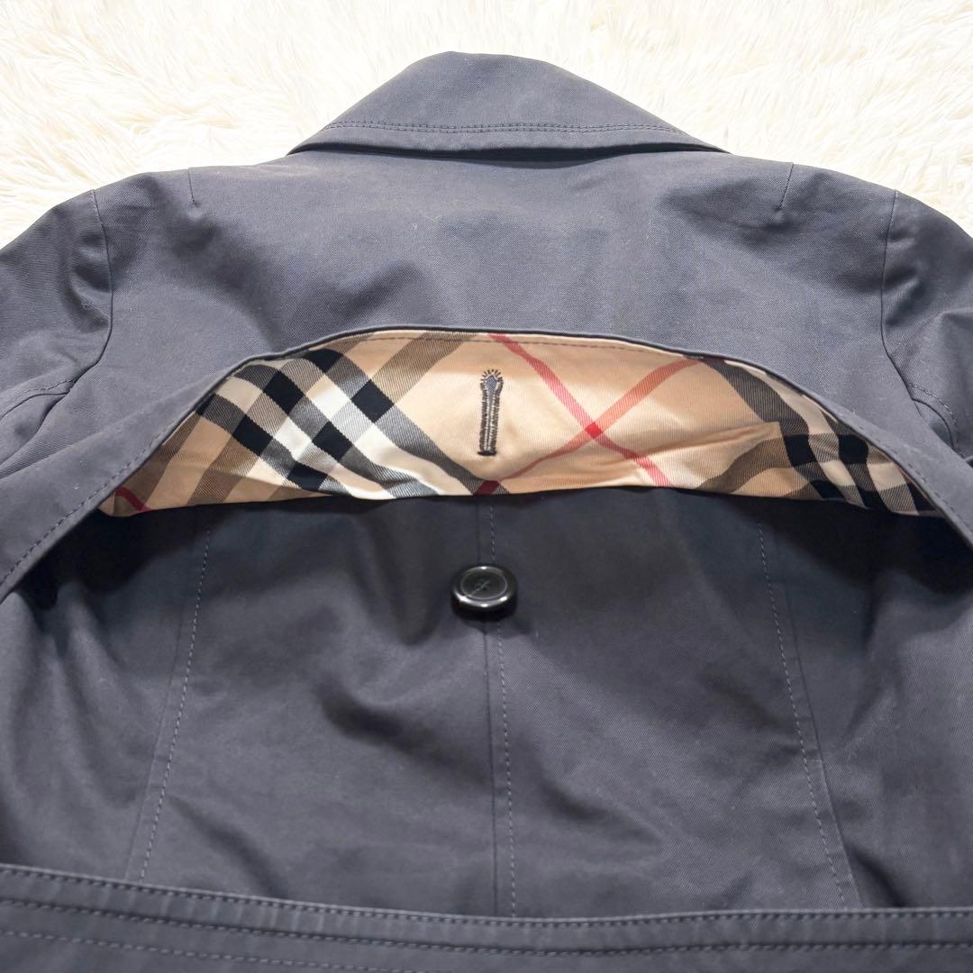 ✨高級感✨バーバリー　ライナー付き　トレンチコート　ノバチェック　ブラック　38