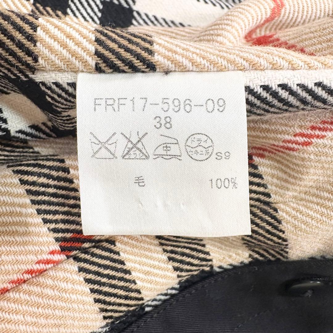 ✨高級感✨バーバリー　ライナー付き　トレンチコート　ノバチェック　ブラック　38