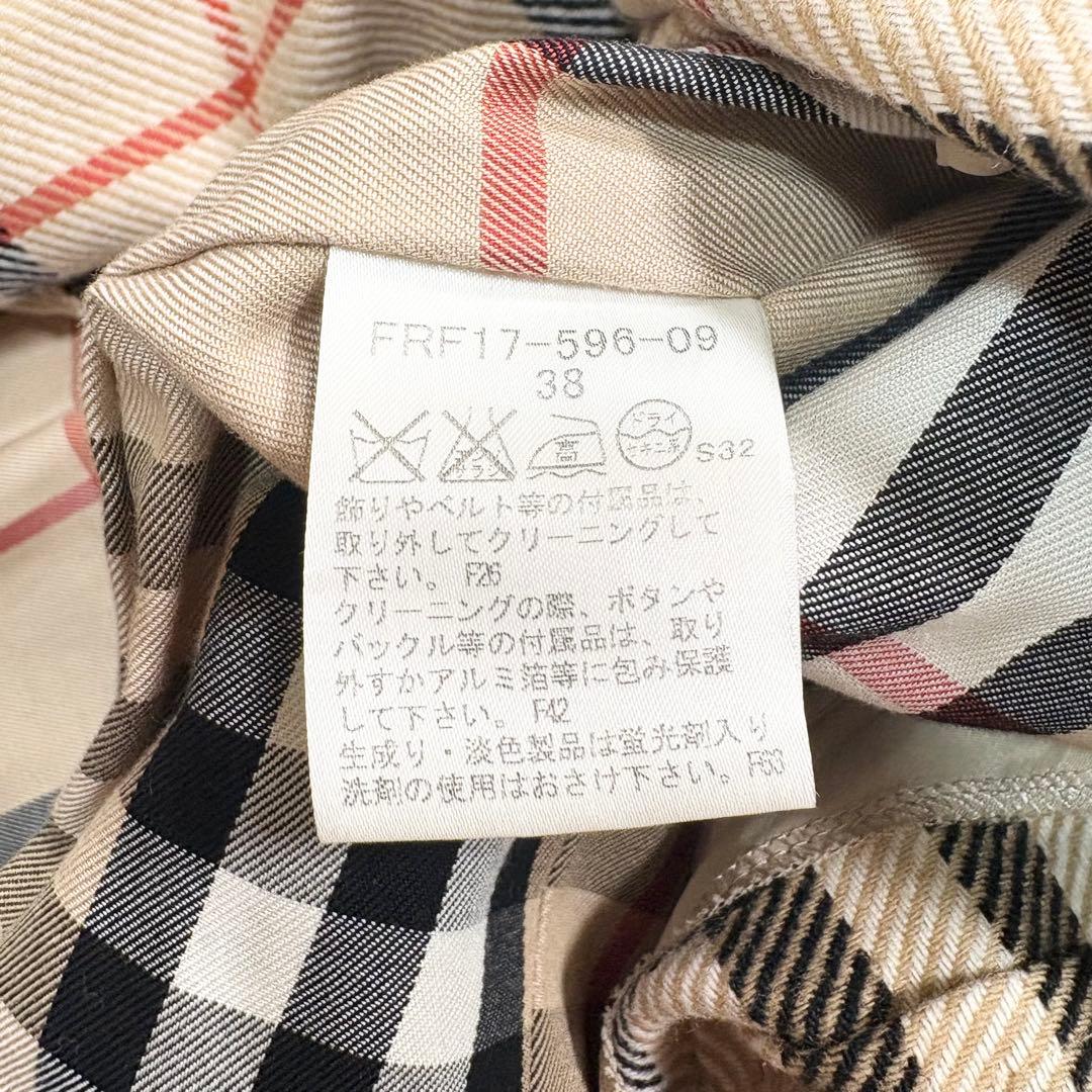 ✨高級感✨バーバリー　ライナー付き　トレンチコート　ノバチェック　ブラック　38
