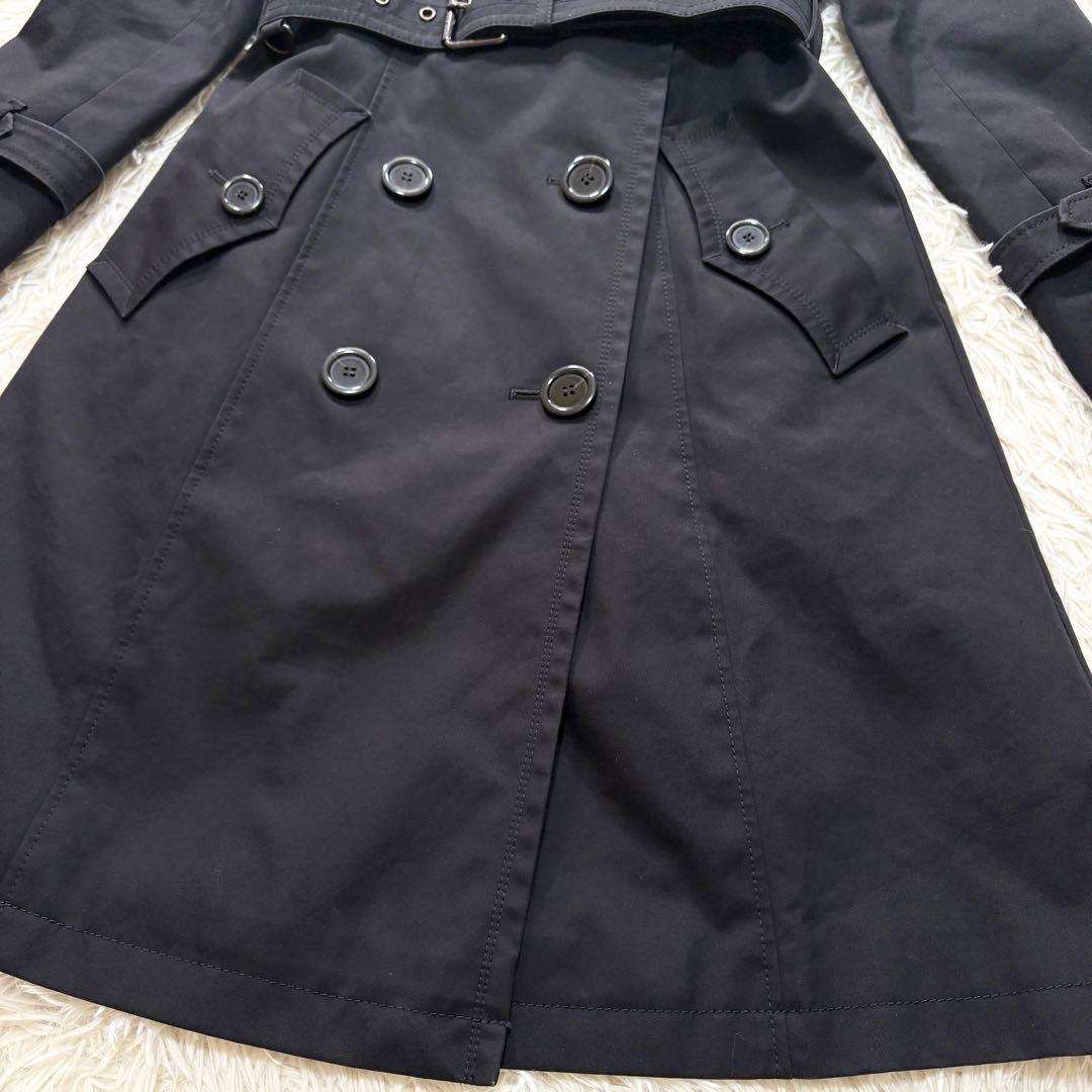 ✨高級感✨バーバリー　ライナー付き　トレンチコート　ノバチェック　ブラック　38