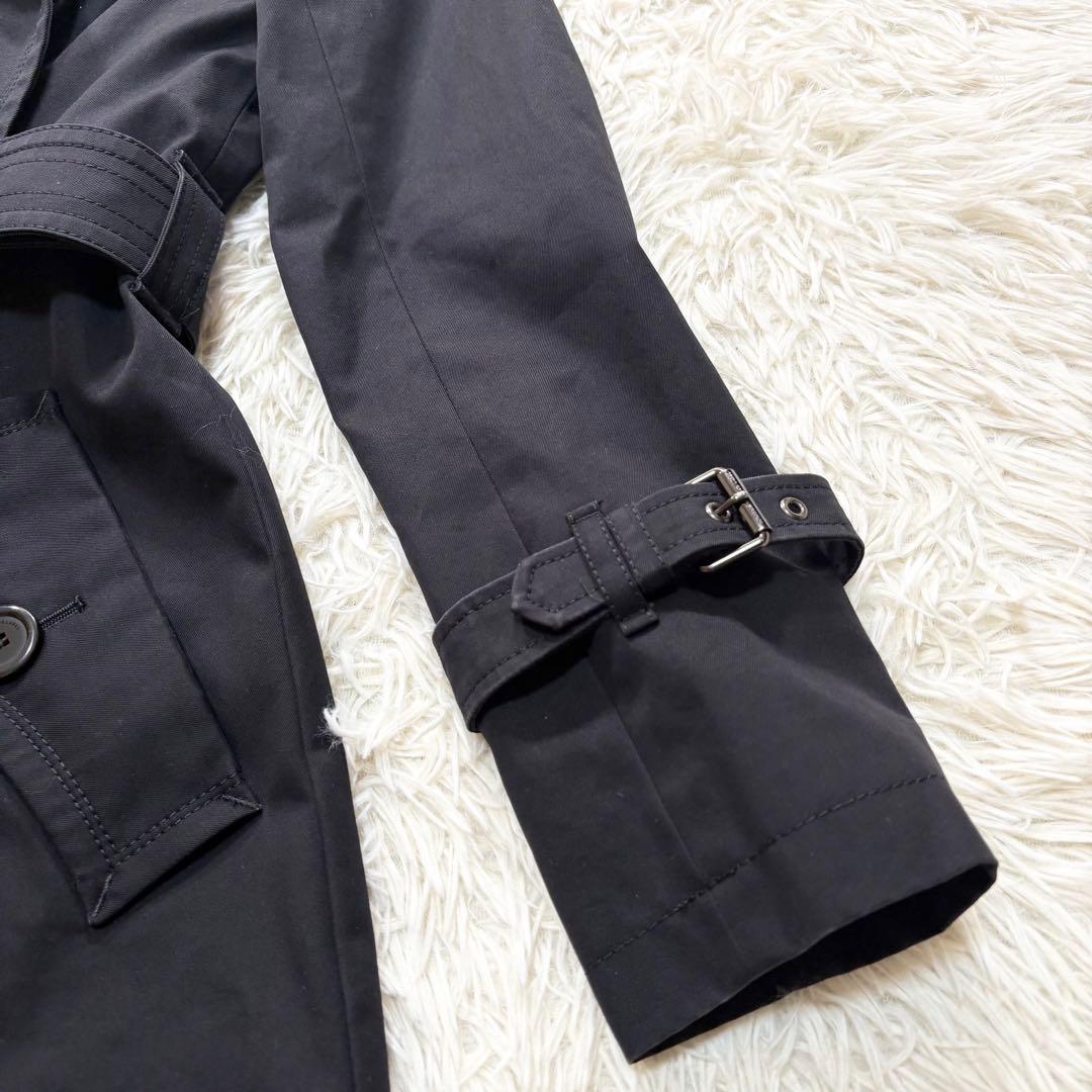 ✨高級感✨バーバリー　ライナー付き　トレンチコート　ノバチェック　ブラック　38