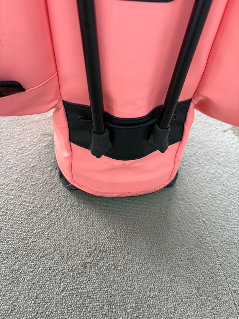 babu-uuuumonzee モンジーキャディバッグ　サーモンピンク