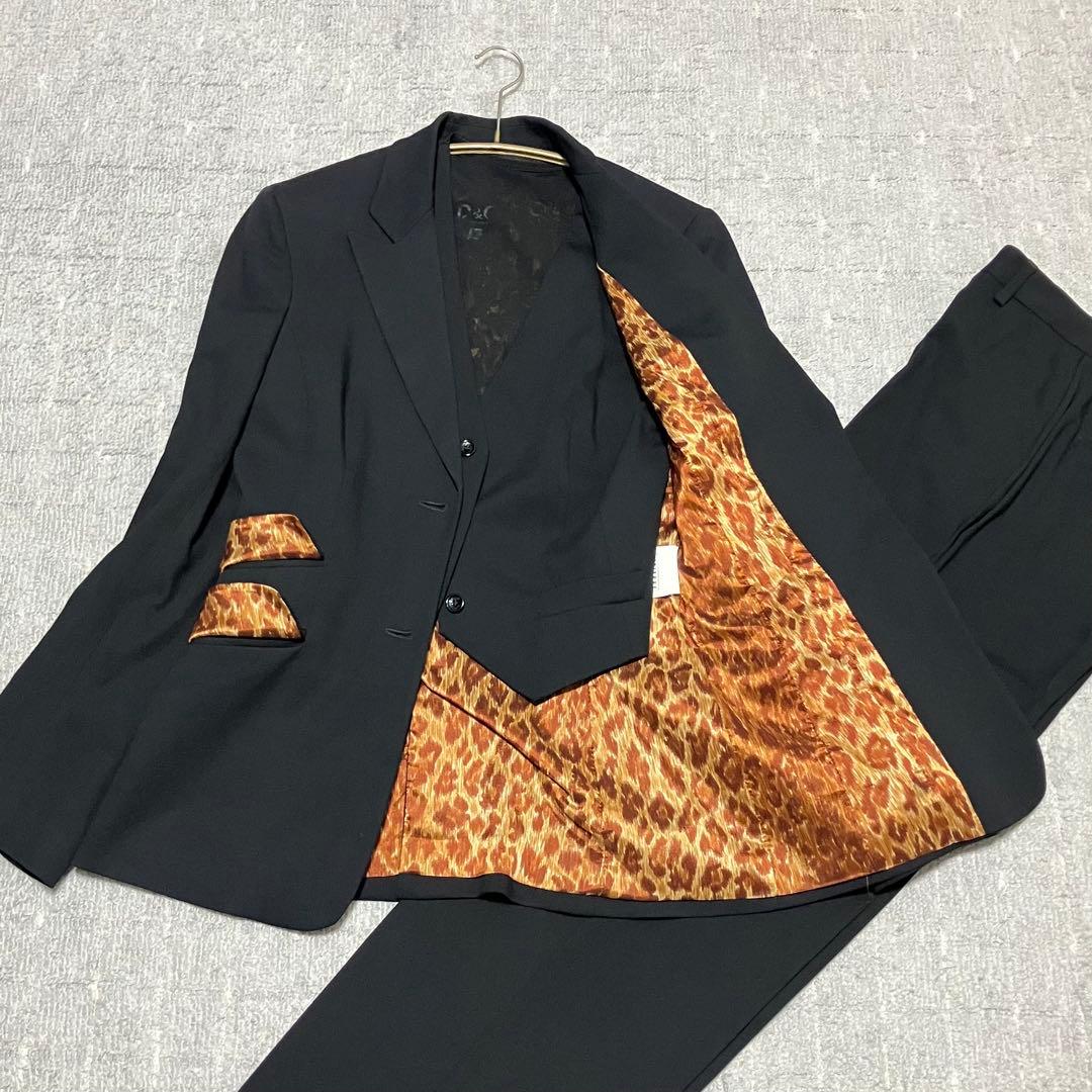 ドルチェ&ガッバーナ［セットアップ］スリーピース　スーツ　レオパード　サイズ40
