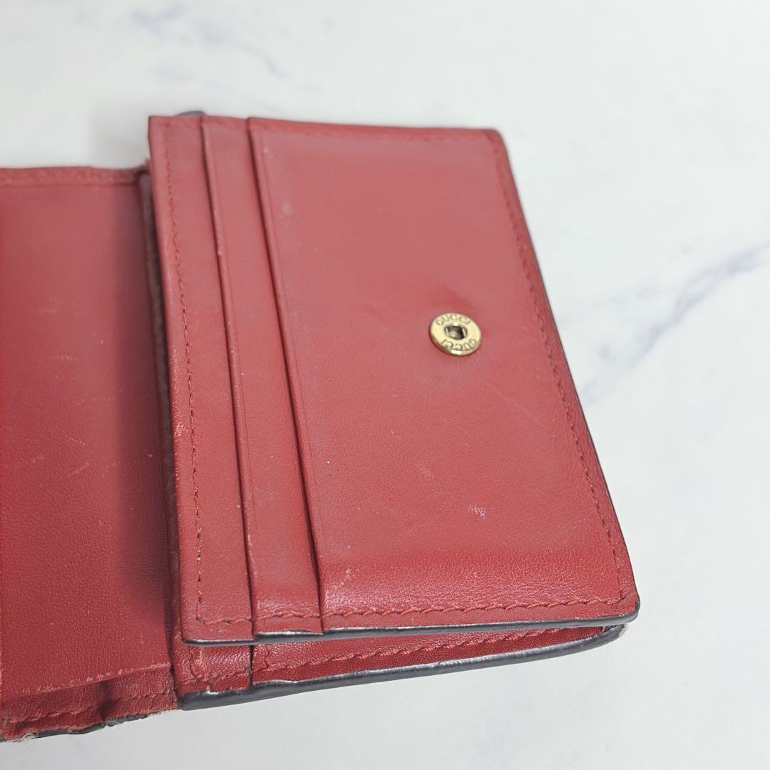 GUCCI グッチ GGスプリーム 2つ折り財布 さくらんぼ チェリー