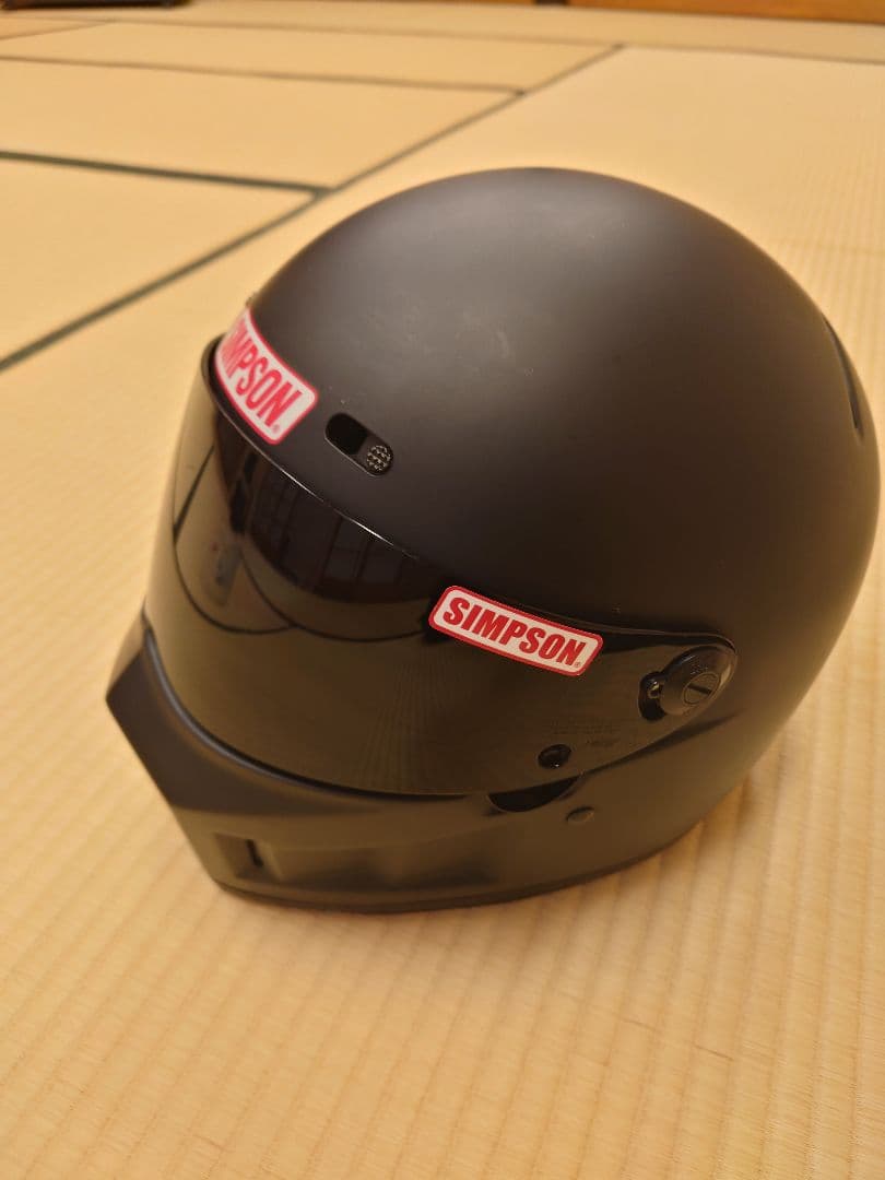 SIMPSON BANDIT マットブラック 57cm クリアシールド付き