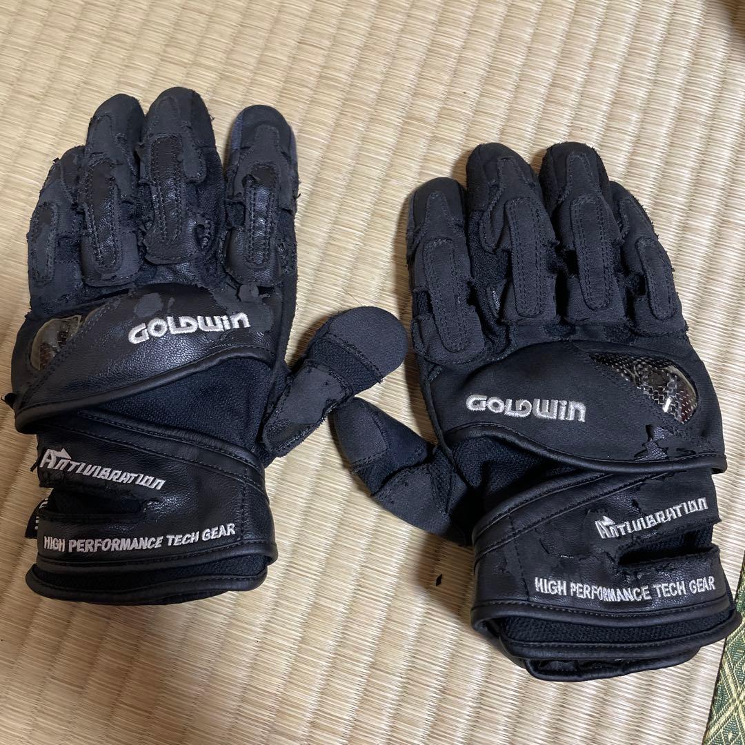 SHOEI フルフェイスヘルメット グレー　バイク グローブ付き