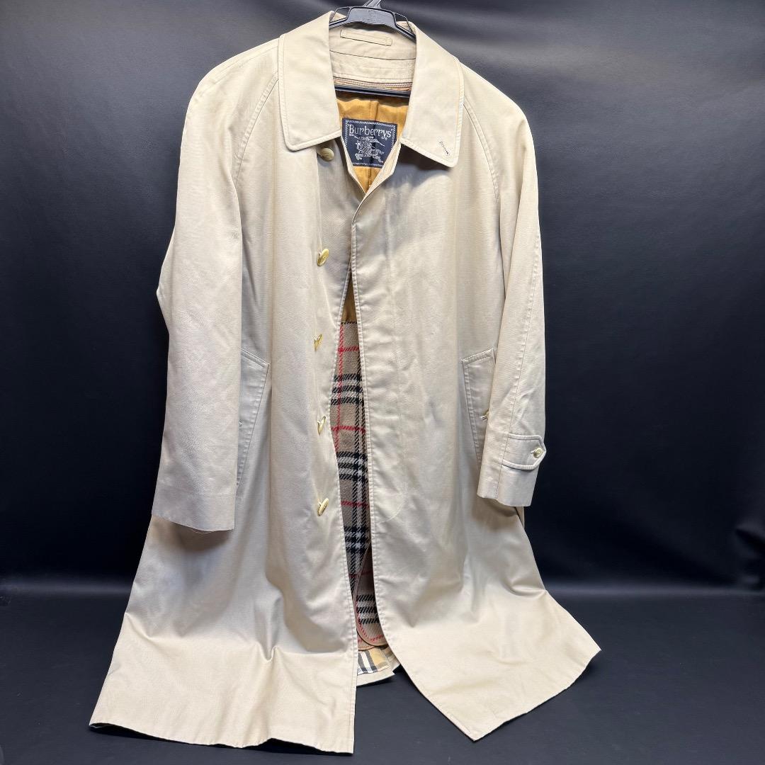◉Ad1001 Burberry ステンカラーコート クリーニング済 ネーム有