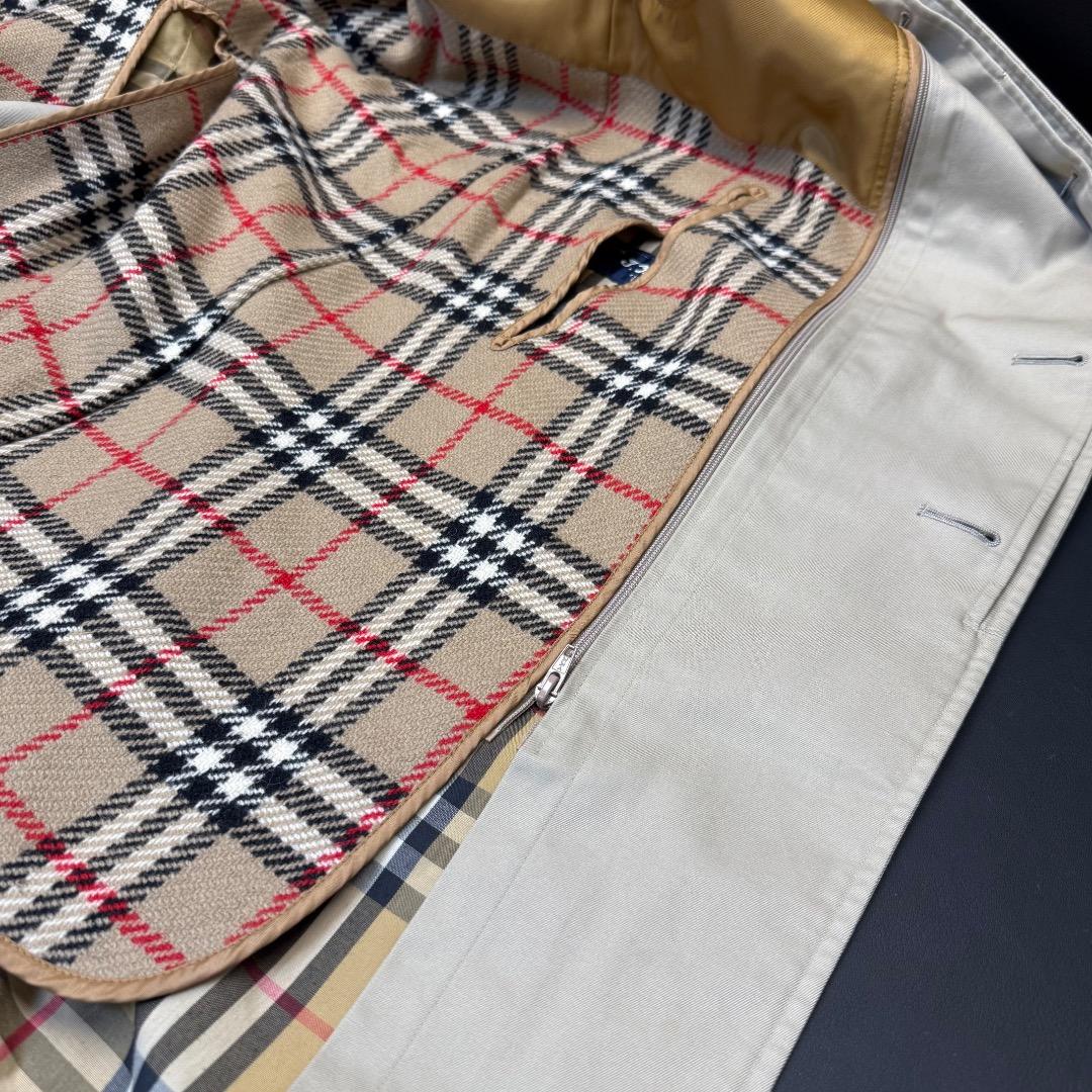 ◉Ad1001 Burberry ステンカラーコート クリーニング済 ネーム有