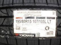 ◇ヨコハマ　ホワイトレター　195/80R15LT　4本　ハイエース・キャラバン