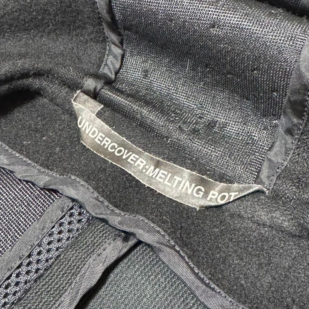 希少　アンダーカバー　メルティングポット期　コート　カシミヤ使用 異素材　黒